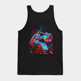 T-Rex Neon ROAR! Tank Top